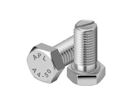 HEX HEAD BOTTOM SLOTTE SS BOLT - Stainless Steel Bolt Supplier in Mumbai