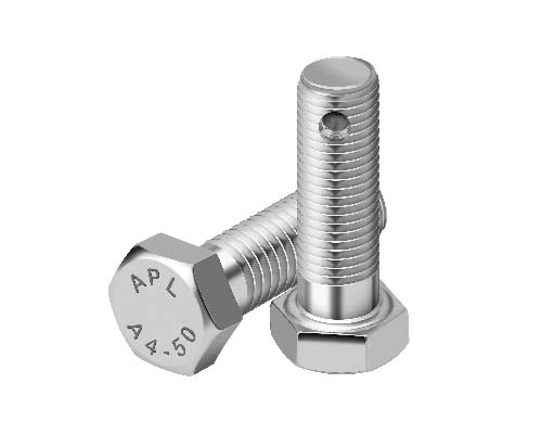 HEX HEAD SS BOLT WITH HOLE and Stainless Steel Bolt Manufacturers in Mumbai